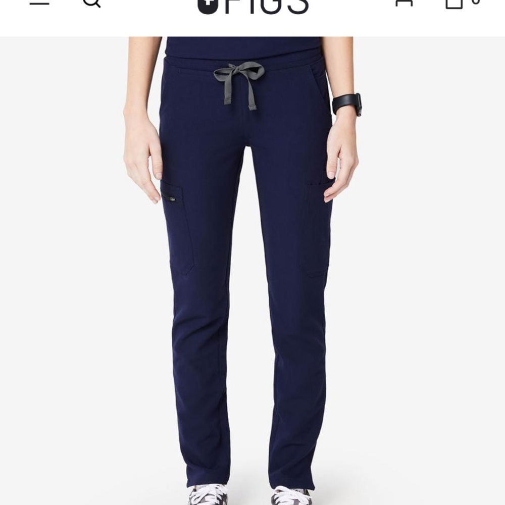 Figs Scrub Pants Yola Medium/Tall Navy x 2